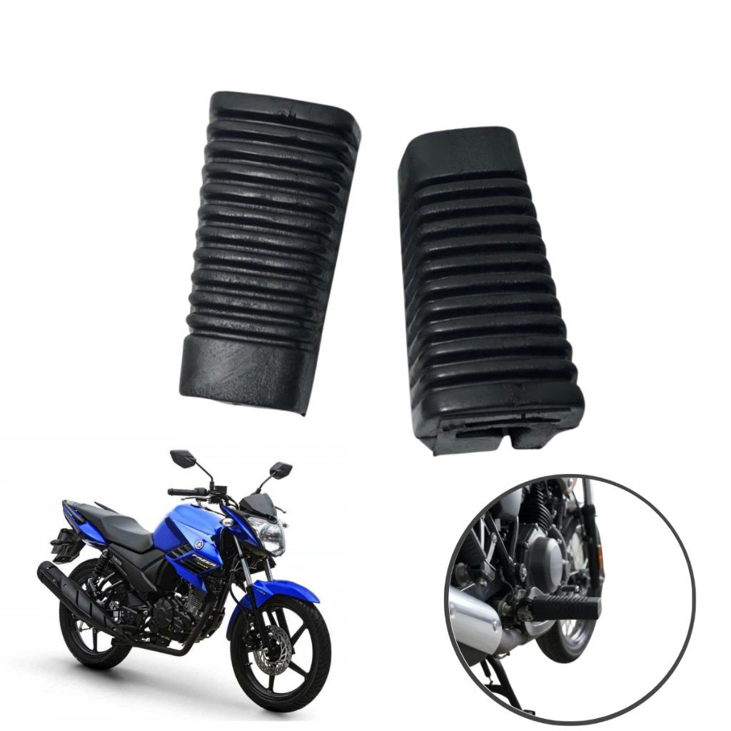 Par Borracha Estribo Factor 150 Fazer 150 Dianteira Alta Qualidade