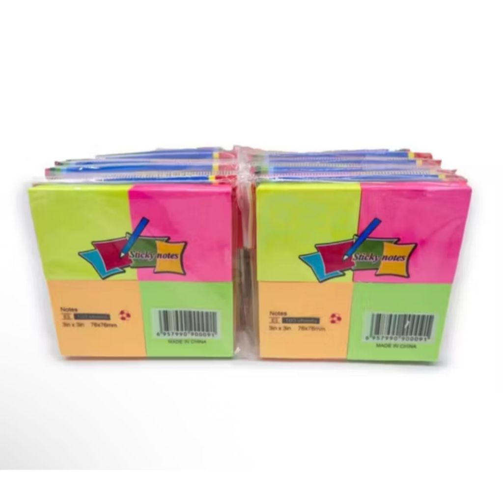 Post-It Bloco de Notas Auto Adesivo Colorido - 400 Folhas