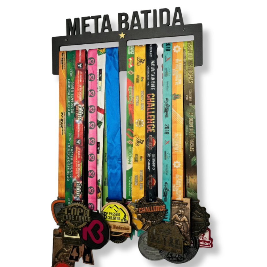 Porta Medalhas de MDF Minhas Conquistas - Expositor para 30 Medalhas - Decoração de Sala Quadro Porta Medalhas em Oferta na Shopee