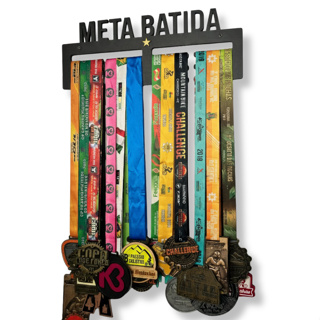 Porta Medalhas de MDF Minhas Conquistas - Expositor para 30 Medalhas - Decoração de Sala Quadro Porta Medalhas em Oferta na Shopee