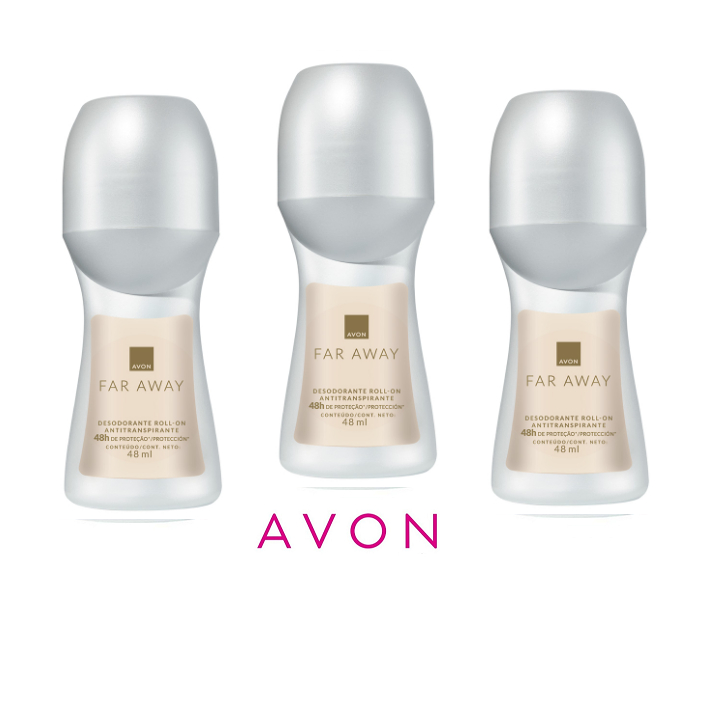 Desodorante Roll-on Avon Far Away kit com 3