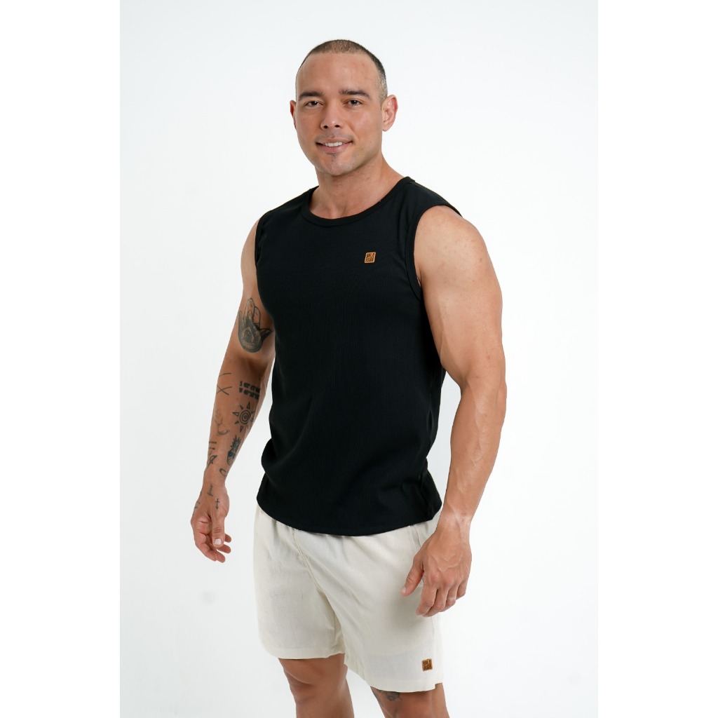 Regata Masculina Casual  | Regata Masculina Canelada | Camisa Regata Masculina Estilosa