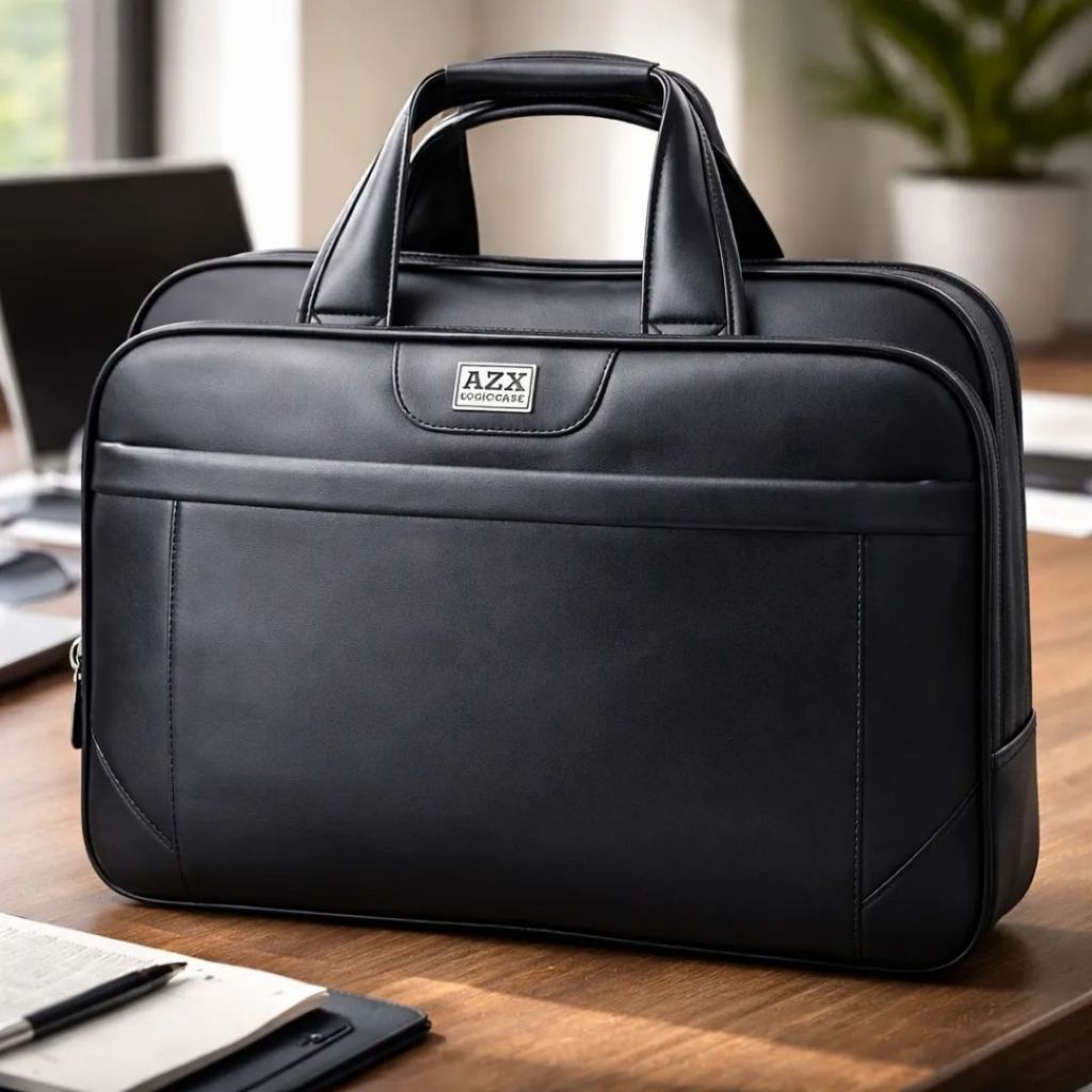 Pasta Executiva Bolsa Transversal Preta Maleta Laptop Azx