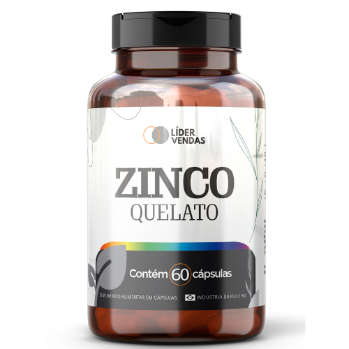 Zinco Quelato 500mg 60 Caps Imunidade E Alta Absorcao Top pura qualidade