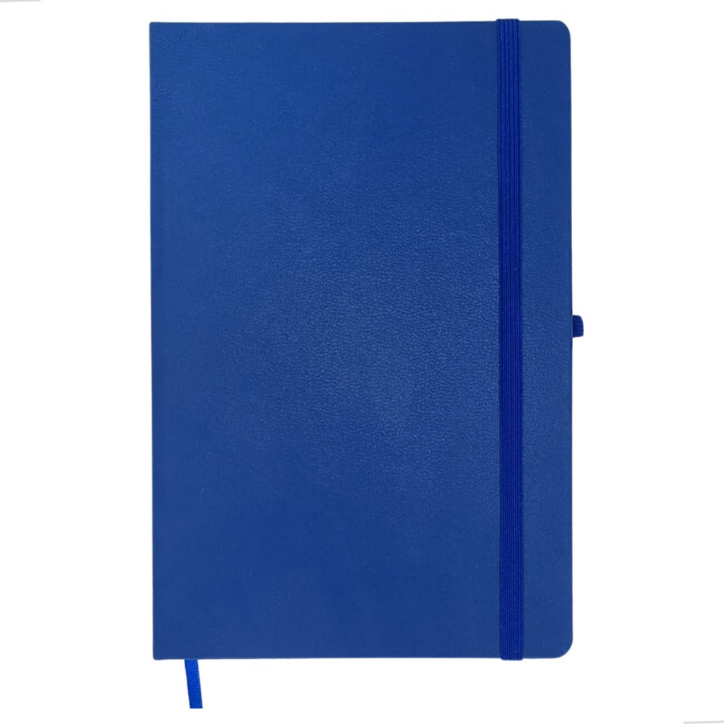 Caderno Grande SKETCHBOOK Tipo Moleskine 21x14 cm  com linha A5 Escritorio AZUL GTSHOP BOOKS EDITION