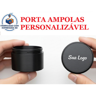 Porta Ampolas Personalizável Reforçado - Pote Organizador para Ampolas 3ml Plástico Impressão 3D em Oferta na Shopee