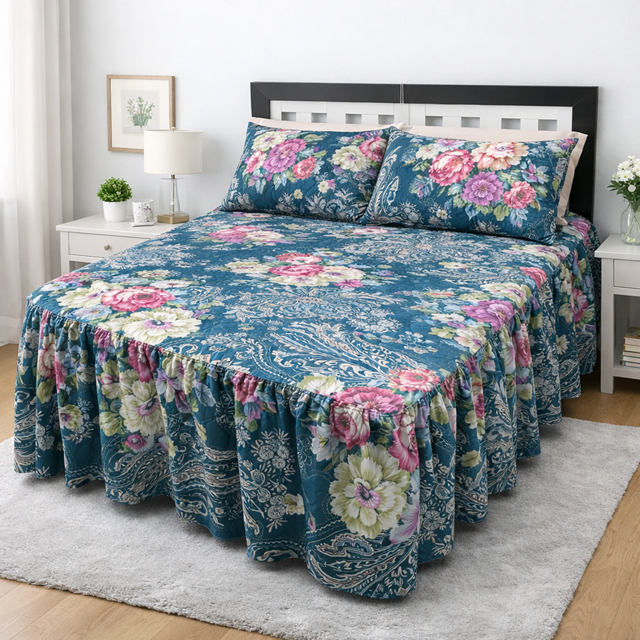 Colcha Casal Padrão Matelada 2,45x2,50m p/ Cama Box em Oferta na Shopee