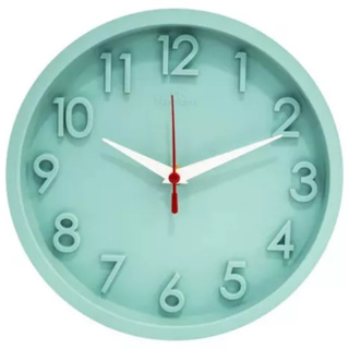 Relogio de Parede 3D Sigma Verde Plashome Escritório Cozinha Sala Com Mecanismo Silencioso em Oferta na Shopee
