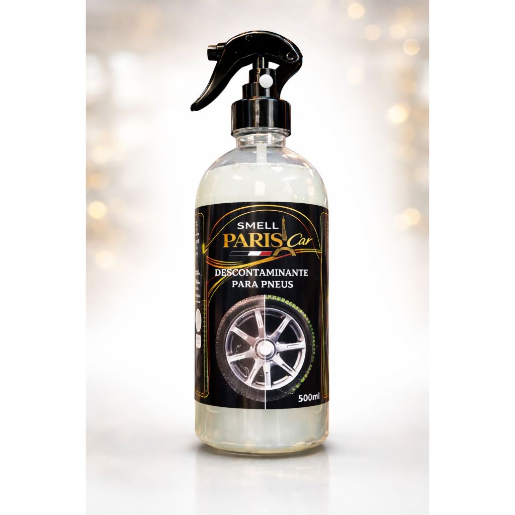 Descontaminante Para Pneus 500ml Smell Paris Car Limpeza Pesada Pneu Automotivo
