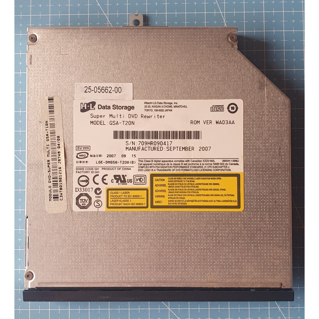 Gravador de DVD Hitachi-LG Dell Inc. modelo GSA-T20N universal IDE