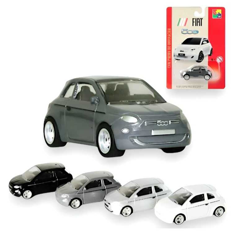 Miniatura Metal Fiat 500 1/64 Licenciada FIAT com Pneus de borracha Acabamento Premium Cks