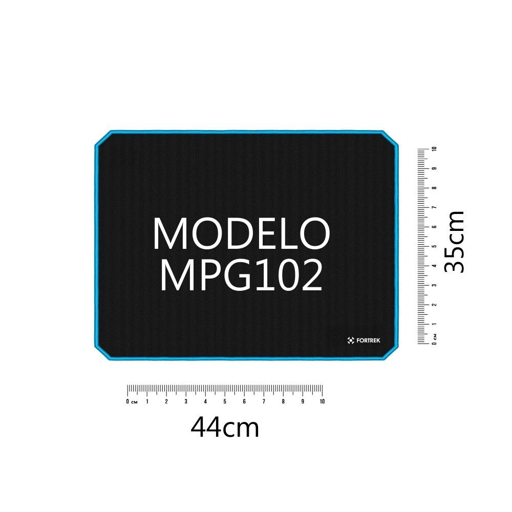 Mouse Pad Gamer (440x350mm) SPEED MPG102 Azul FORTREK / MousePad Com Costura / MousePed Full Grip