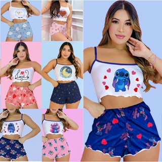 Pijama Baby Doll Virginia Cetim Renda Ondinha em Oferta na Shopee
