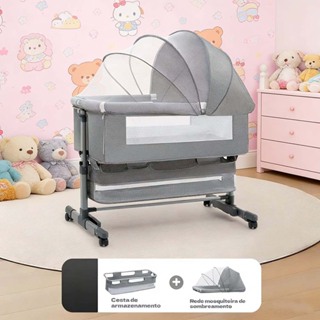Berço Balanço Portátil Moises Mosqueteiro Infantil Trava de Segurança Regulável Até 3 Anos em Oferta na Shopee