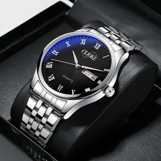 Relógio Masculino de Aço Inoxidável À Prova d'Água Quartzo Movimento Automático Luxuoso e Durável em Oferta na Shopee