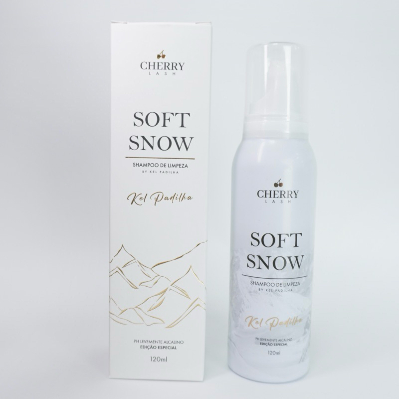 Espuma de Limpeza Cherry Lash Soft Snow 120ml - Fragrância Encantadora e Higienização Profunda