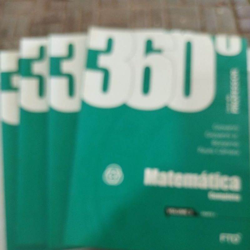 360 de matemática completa volume 3 livro novo do professor