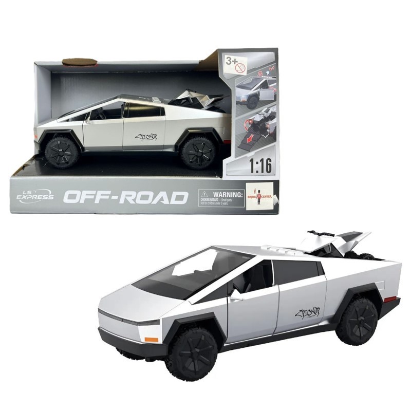 Carro Cybertruck 1:16 com Mini Moto Luz e Som - Brink Center