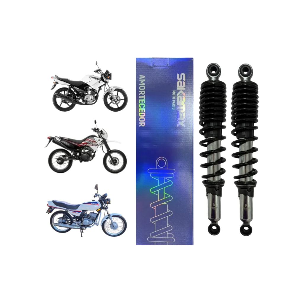 Par de Amortecedor Traseiro Yamaha YBR Factor 125 de 2000 até 2015 em Oferta na Shopee