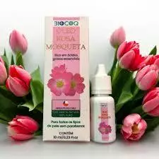 Oleo De Rosa Mosqueta Biocoq 10ml Puro Regeneracao Facial Clareador De Manchas Estrias
