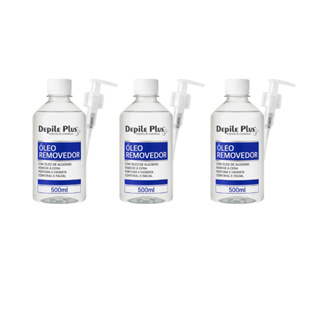 Óleo Removedor De Algodão Depile Plus Pós Depilação 500ml -Kit com 3unid em Oferta na Shopee