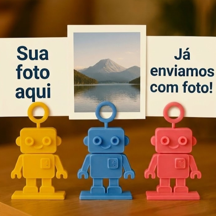 Porta-Retrato com sua Foto Personalizada | Decoração Criativa com Sua Foto impressão de foto decoração ROBO decoração