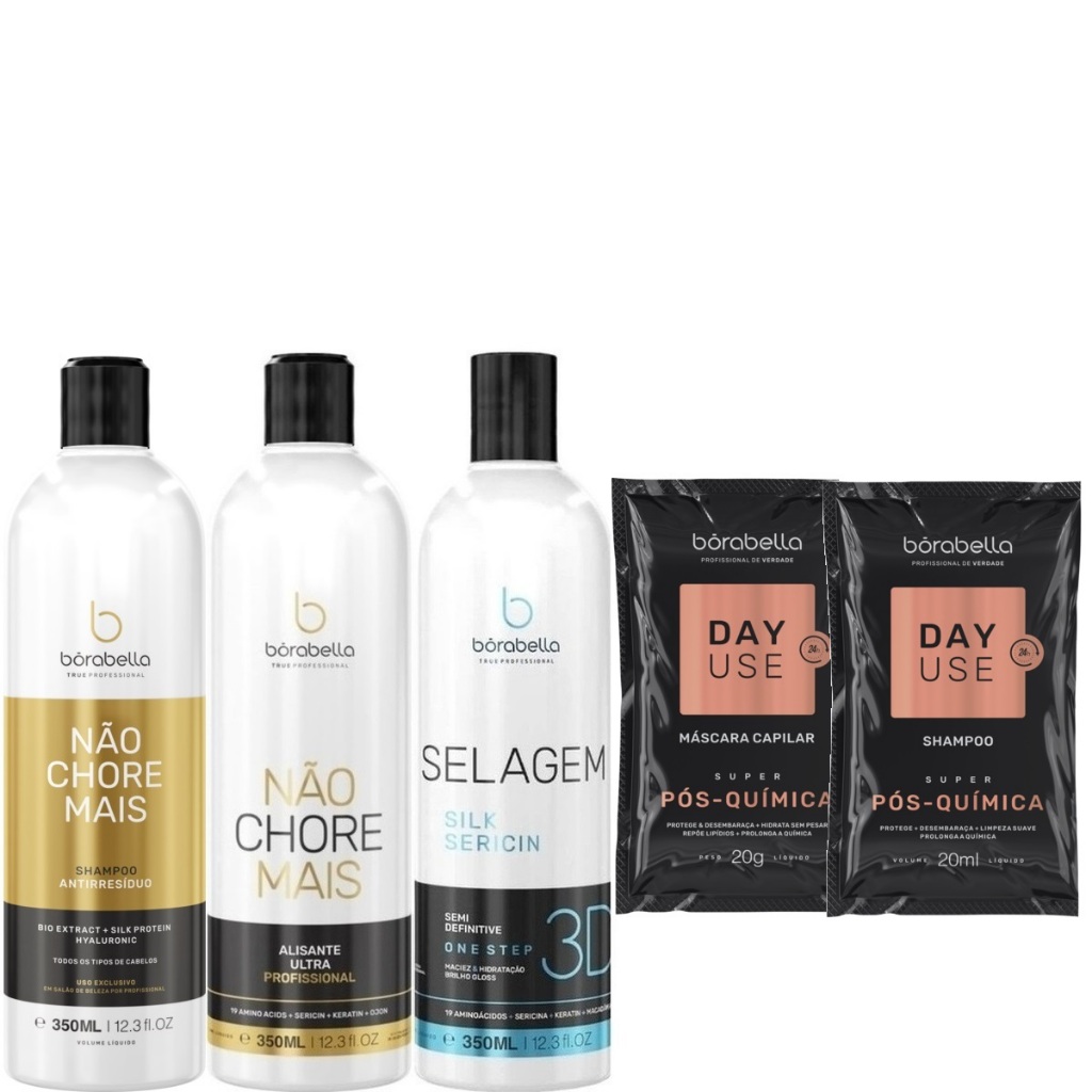 Borabella Não Chore Mais Kit 2x350ml + Selagem 3D 350ml em Oferta na Shopee