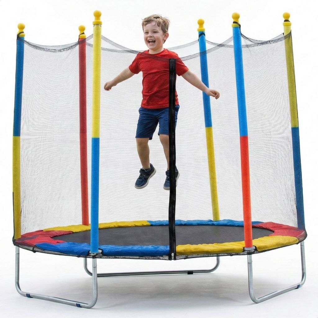 Cama Elástica Infantil Pula Pula 1,8m Trampolim Fechamento C/ Zíper