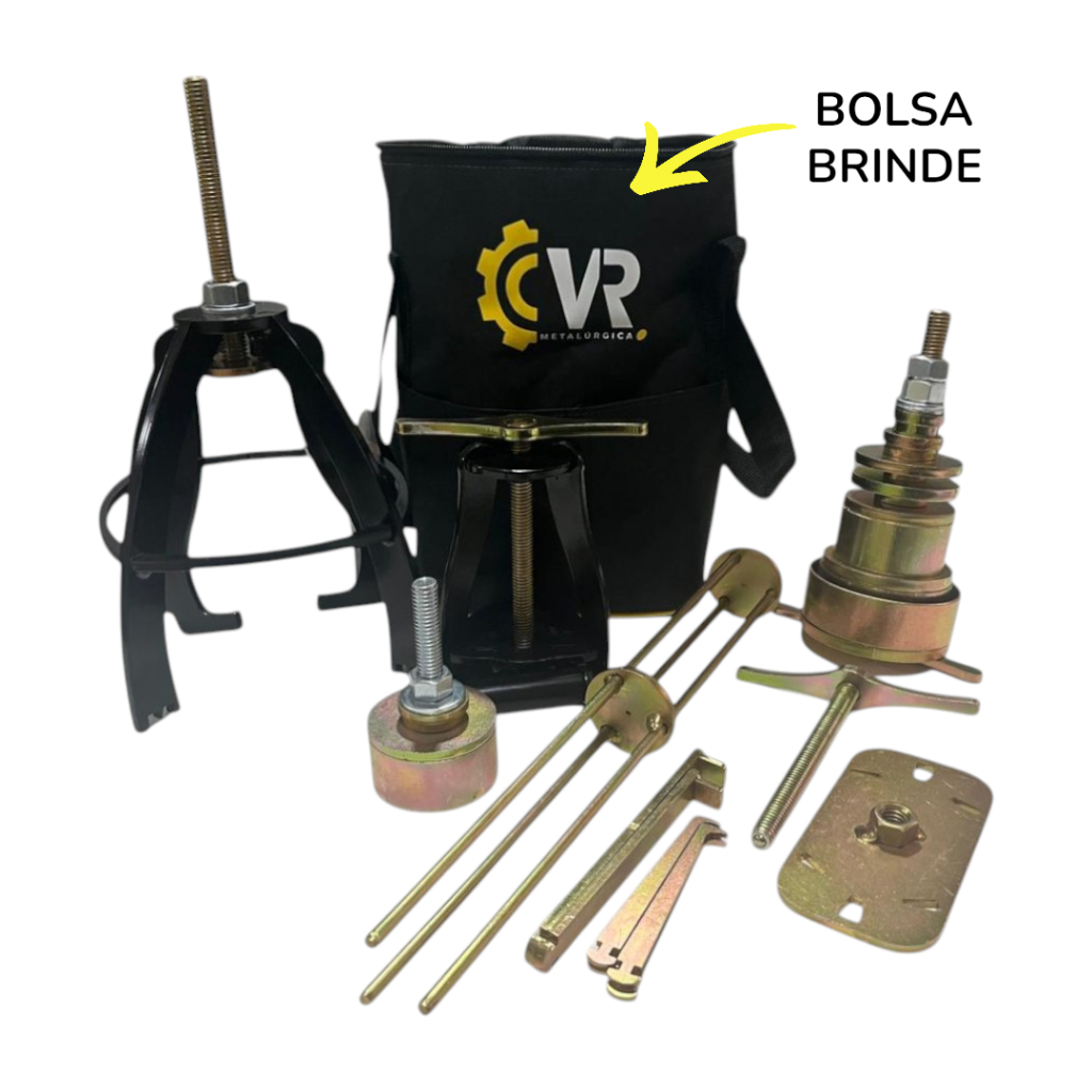 Kit Saca Câmbio, Saca Cesto, Saca Rolamento, Saca Agitador, Saca Rolamento Lava/Seca + Bolsa Brinde