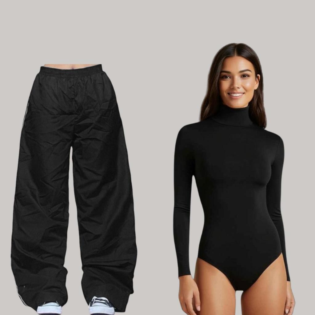 kit feminino mais vendido treino roupa para academia calça femenina folgada conjunto body bori mais tactel simples casua