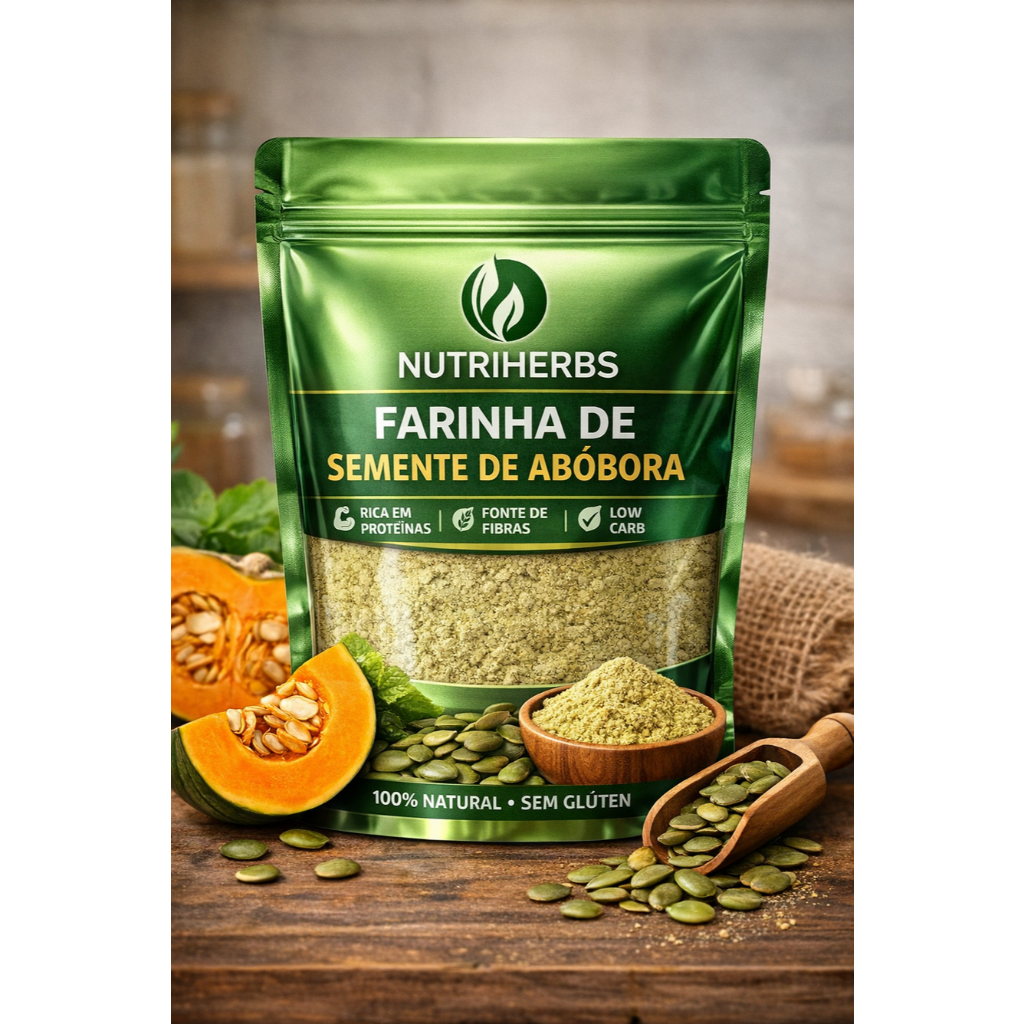 Semente de Abóbora em Pó Premium - Nutriherbs em Oferta na Shopee