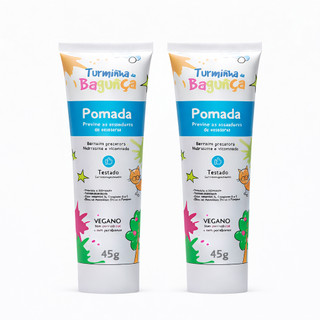 Kit 2 Pomadas para Assaduras Turminha da Bagunça 45g Bebê Vitaminas A E e Pantenol Prevenção