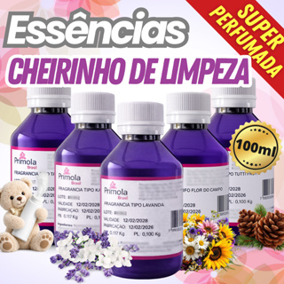 Essência para Desinfetante, Saneantes, Limpadores Cheirinho Limpeza 100ml Hidrossolúvel Lavanda Eucalipto Flor do campo em Oferta na Shopee