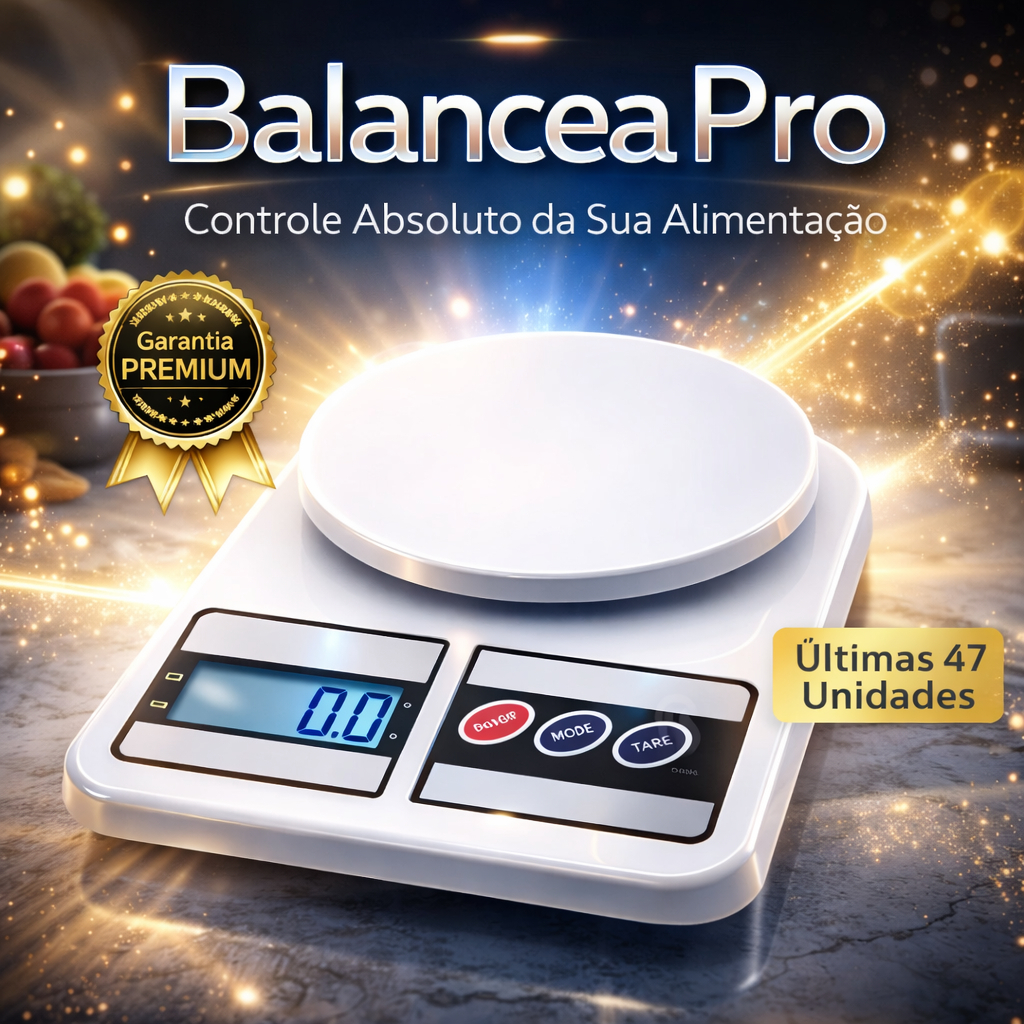 Balança Digital Cozinha 10kg Precisão 1g Profissional – Ideal para Dieta, Marmita e Fitness