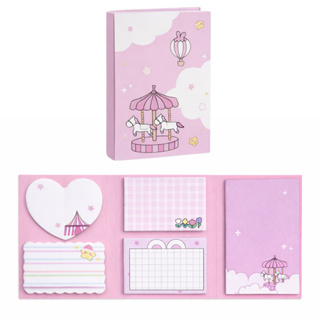 Bloco De Notas Adesivas Post It Fofo Kit Sticky Notes Escolar Planner em Oferta na Shopee
