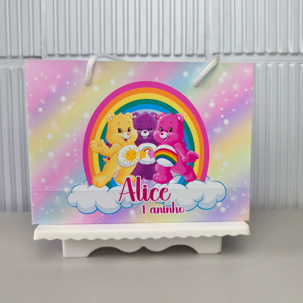 SACOLINHA PERSONALIZADA PEGUE E MONTE URSINHOS CARINHOS Lembrancinha Festa infantil sacolinha surpresa