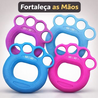 Exercitador de Mãos Silicone Fortalecedor de Dedos