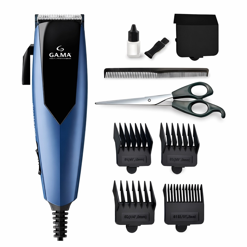 Maquina Cortador De Cabelo Gama Italy Profissional 9 Acessórios em Oferta na Shopee