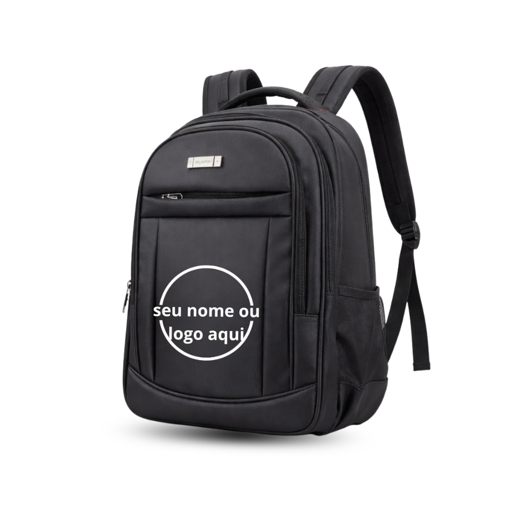 Mochila Bolsa Resistente Executiva Personalizada Logo Nome