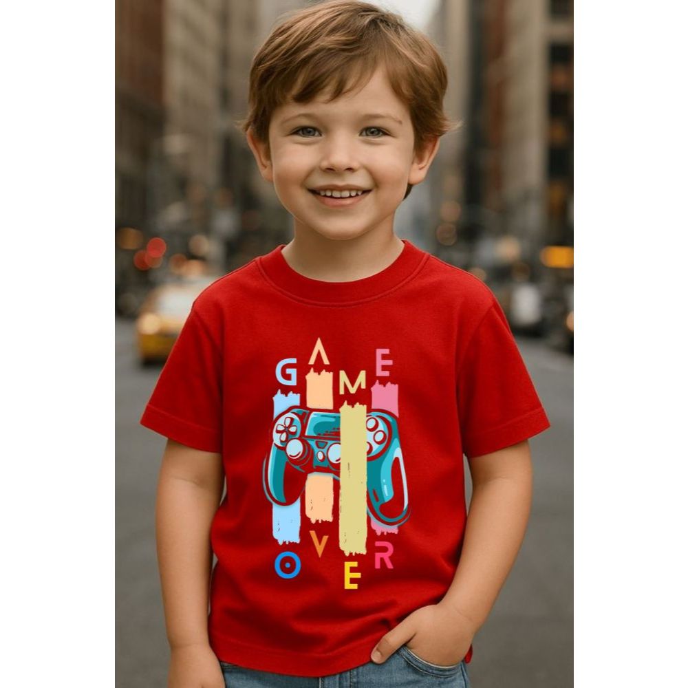 Camiseta Infantil Masculina Algodão Roupa Menino Estampada Moda Criança Confortável Casual Verão Dia a Dia Estilosa 2-14