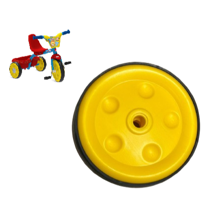 Roda Traseira Triciclo Bandy Brinquedos Bandeirante Rodinha Infantil Peça Pneu Velotrol