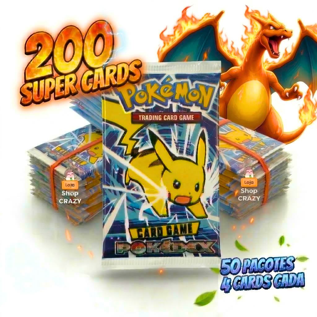 25 Pacotinhos PokeBALL | São 100 CARDS e CARTAS | Revenda