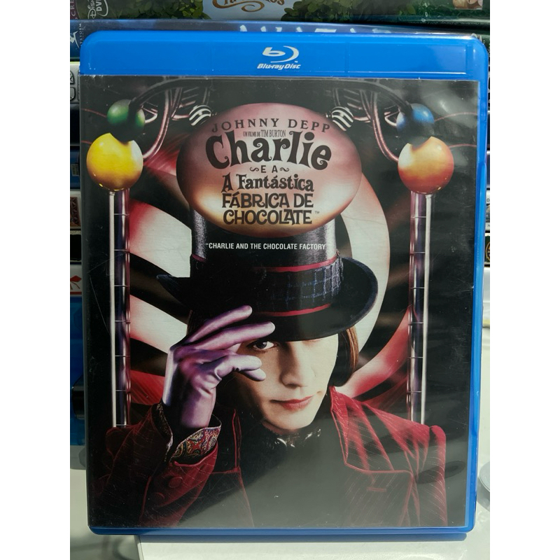 Blu-ray Charlie e a Fantástica Fábrica de Chocolate Johnny Depp Tim Burton Filme Clássico
