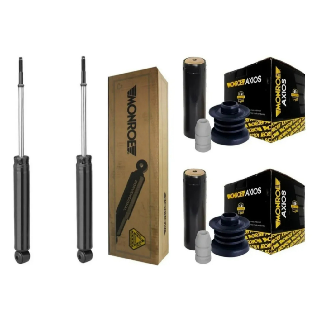 Par Amortecedor Traseiro + Par Kits Corsa Frente Montana