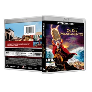 Blu-ray 4K: Os Dez Mandamentos DUB/LEG [PERSONALIZADO] em Oferta na Shopee