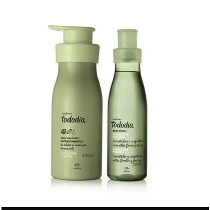 Kit Tododia Flor de Pera e Melissa body splash + Creme 400ml  Natura Edição Limitada