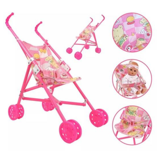Carrinho De Boneca Bebe Brinquedo Infantil Passeio em Oferta na Shopee