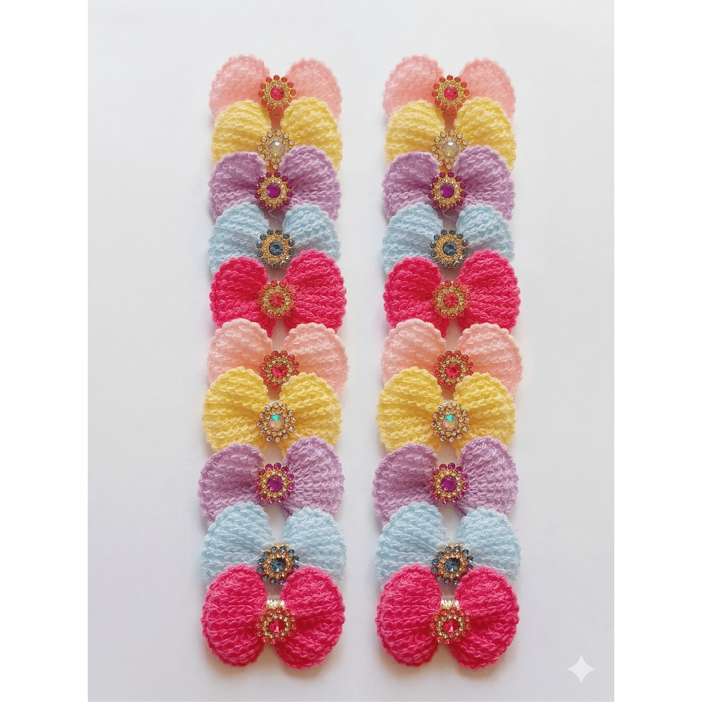 Kit 20 Laços Crochê Super Luxo Pet Shop e Banho e Tosa