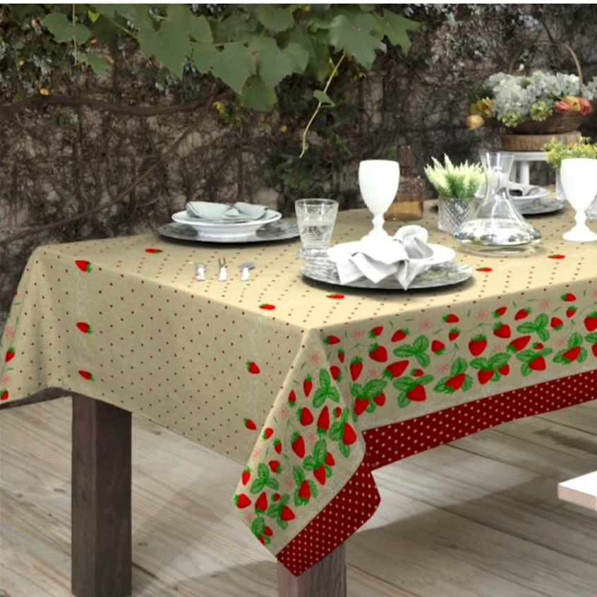 Toalha de Mesa Linhão Retangular Estampada 2,50M x 1,50M