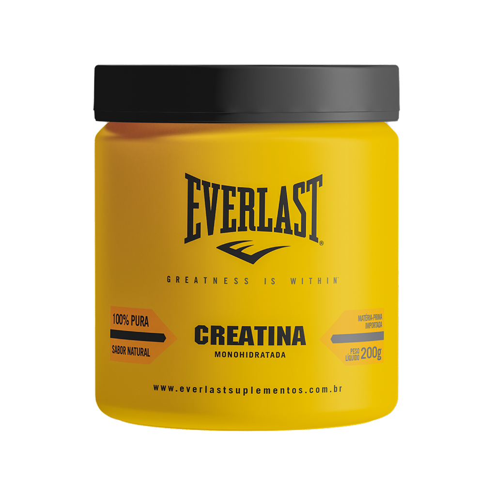 Creatina Monohidratada  100% Pura 200g - Everlast em Oferta na Shopee